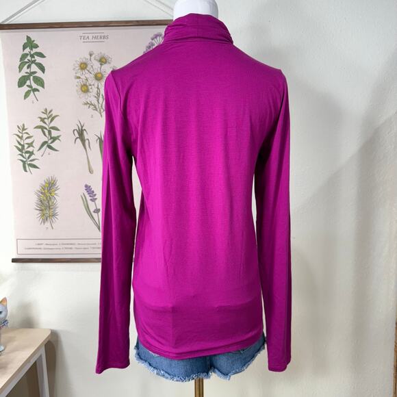 Eileen Fisher Purple Lightweight Turtleneck Elevated Basics Quiet Luxury XS - Picture 3 of 5